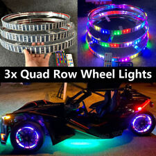 3PCS Kit 15.5'' Quad Row LED Wheel Lights For Polaris Slingshot Tire Rim Lights picture