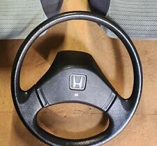 88-91 Honda Civic CRX Two Spoke Steering Wheel OEM SH3 SH4 SH5 EF DX SI HF #1 picture