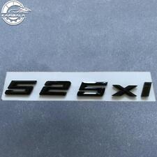 Gloss Black ABS Letters Trunk 525xi Emblem Rear Badge For B-M-W 2017-2022 525xi picture