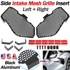 For Chevy Corvette C8 Side Intake Mesh Grille Insert Guards Aluminum 2020-2023 picture