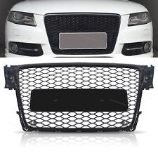 Black Front Mesh RS4 Style Bumper Hood Hex Grille For 2009-2012 Audi A4/S4 B8 8T picture