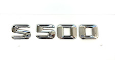 #1 S500 CHROME FIT MERCEDES REAR TRUNK EMBLEM BADGE NAMEPLATE DECAL LETTERS picture