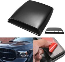 Black Universal Exterior Air Flow Intake Hood Scoop Turbo Bonnet Vent Cover Ch1 picture