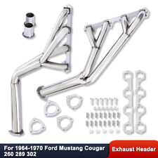 For Ford Mustang Cougar 260 289 302 64-70 Stainless Steel Exhaust Headers TRI-Y picture