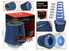 Cold Air Intake Dry Filter Universal Round BLUE For Super 90 /V8 Quattro/Allroad picture