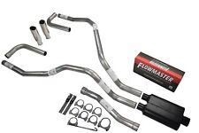 For Nissan Titan 04-06 Dual Exhaust 2.5 inch Flowmaster 40 Rolled Edge Side Ex picture