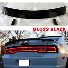 PAINTED SUPER BEE STYLE REAR SPOILER FOR 2011-2014 DODGE CHARGER GLOSS BLACK picture