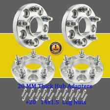 4 WHEEL SPACERS 5X112 TO 5X114.3 20MM THICK ADAPTERS For AUDI S4 S5 +20 Lug Nuts picture