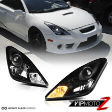 For 00-05 Toyota Celica GT GTS JDM Crystal Black Front Headlights Lamps Assembly picture