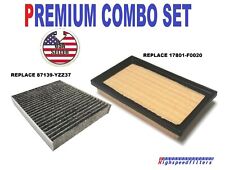 COMBO ENGINE Air Filter &CHARCOAL CABIN Filter for 2021-2023 TOYOTA SIENNA VENZA picture