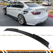 FOR 2014-2020 BMW F80 M3 / F30 3 SERIES V2 CARBON FIBER REAR ROOF WINDOW SPOILER picture