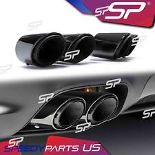 For 2019-2023 Porsche Cayenne Base Gas Black Sport Exhaust Tips Tailpipes picture