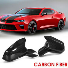 CARBON FIBER Mirror Covers For 2016 2017 2018 2019 2020 2021 2022 CHEVY CAMARO picture
