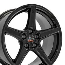 18x9 Rim Fits Ford Mustang Saleen Style Black Wheel W1X picture