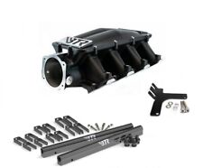 Black BTR Equalizer Intake Manifold+Fuel Rail Cathedral Port LS1 4.8 5.3 5.7 6.0 picture