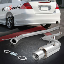 FOR 03-07 HONDA ACCORD L4 STAINLESS SS CATBACK EXHAUST SYSTEM 4.0