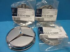 Set of 4 Genuine Wheel Hub Cap for Mercedes Benz Star Alloy Wheel Silver picture