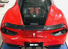 Real Carbon Fiber Rear Spoiler Trunk Tail Cover Trim For Ferrari 488 GTB 15-2019 picture