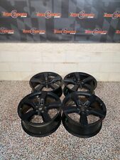 2010 CAMARO SS WHEELS RIMS 20x8/20x9 SET OF RIMS WHEELS USED PAINTED BLACK picture