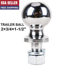 Chrome Trailer Hitch Ball, 2-Inch Diameter, 3/4 x 1-1/2-Inch Shank,3,500 lbs /US picture