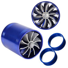 Aluminum Alloy Car Air Intake Turbonator Fan Turbine Turbo Gas Fuel Saver picture