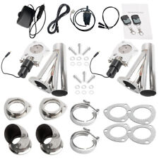 2PC 2.25inch Electric Exhaust Valve Cutout E-Cut Out Y Pipe Kit & Remote Switch picture