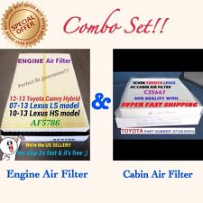 Combo Engine&Cabin Air Filter For CAMRY HYBRID AVALON HYBRID 12-17 RAV4 13-18 picture