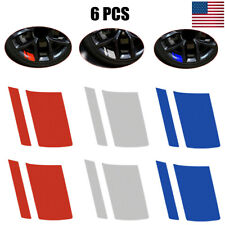 6 Reflective Car Wheel Rim Vinyl Decal Sticker Car Red Accessories For 16