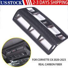 Real Carbon fiber Roof Reading Light Button Panel trim for Corvette C8 2020-2023 picture