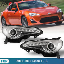 Headlights For 2013-2016 Scion FR-S/Toyota 86/Subaru BRZ LED DRL Lamps Chrome picture