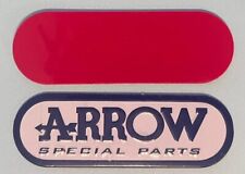 Arrow Special Parts Aluminum Exhaust Badge Heat Resistant.Size:3.75”X 1.33”inch. picture