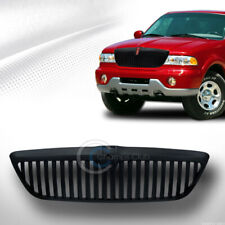 Fits 98-02 Lincoln Navigator/Blackwood Glossy Black Vertical Front Bumper Grille picture