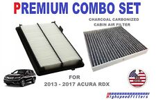 PREMIUM Engine Air Filter + CHARCOAL Cabin Filter for 2013 - 2018 ACURA RDX picture