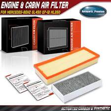 Engine & Activated Carbon Cabin Air Filter for Mercedes-Benz GL450 07-12 ML350 picture