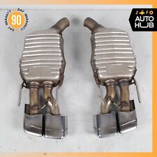 11-13 Mercedes W221 S63 AMG M157 Exhaust Mufflers Left & Right Set of 2 OEM 72k picture
