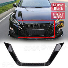 Gloss Black For Nissan Altima 2019-2022 JDM Style Front Grille Frame Cover Trim picture