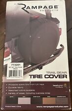 Rampage 773555 Spare Tire and Wheel - Cover Trail Gear Black For Jeep Car picture