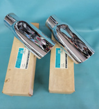 NOS PAIR 69 70 71 72 CHEVELLE 396 454 CHROME EXHAUST TIPS GM 3956756 picture