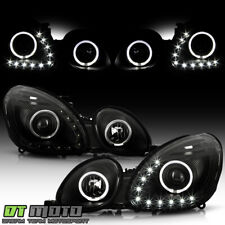 For 1998-2005 Lexus GS300 GS400 GS430 LED DRL Halo Black Projector Headlights picture
