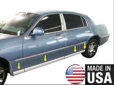 1998-2011 Lincoln Town Car Lower Rocker Panel Body Side Trim Molding Accent-8pc picture