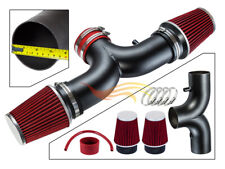 BCP RW RED For 2005-2010 Commander 5.7L V8 Dual Twins Ram Air Intake Kit+Filter picture