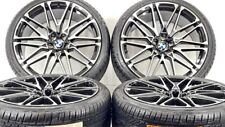 Set 4 BMW X5M X6M Wheels 22 Inch Black Machined X5 X6 5x120 W/ Tires picture