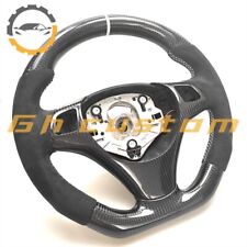 REAL CARBON FIBER Steering Wheel FOR BMW E90E92E82E87m3 black ALCANTARA picture