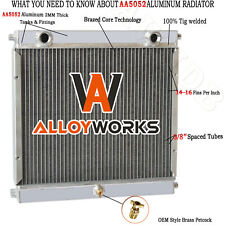 Aluminum 4 Rows Radiator Fits Double Pass Dragster Roadster Style picture
