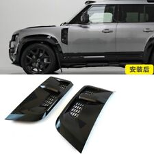 For 20-24 Land Rover Defender 110 90 Accessory glossy black leaf plate air inlet picture