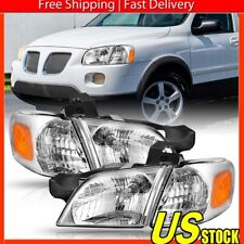 Headlights + Corner Signal Lamps Fit For 1997-2005 Chevy Venture Pontiac Montana picture