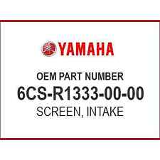 Yamaha SCREEN, INTAKE 6CS-R1333-00-00 OEM NEW picture