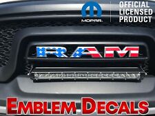 RAM 1500 Grill Emblem Decals REBEL 2016 2017 2018  SOLID COLORS AND USA DESIGN picture