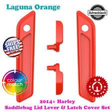 US Stock Laguna Orange Saddlebag Lid Lever Latch Cover for 14+ Harley Electra picture