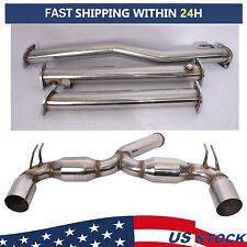 Full Exhaust System Fit For 2008-2015 Mitsubishi Lancer Evolution 10 EVO-X T304 picture